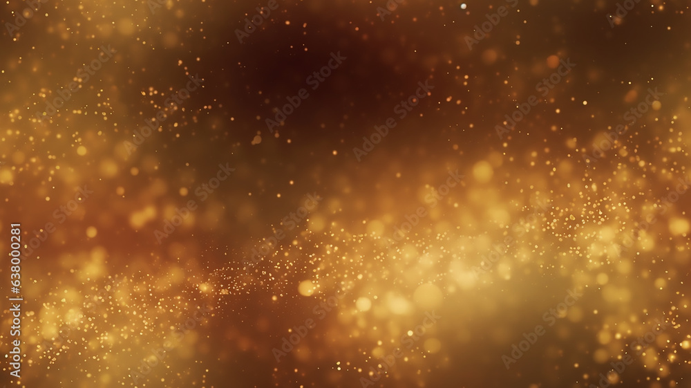 golden bokeh dust blur effect