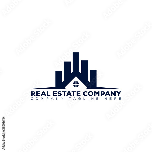 Real estate Logo, Home logo, Building house logo, Real constriction logo
