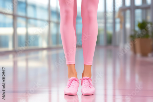 Elegance in Motion: Ballet Foot in Pink Shoe