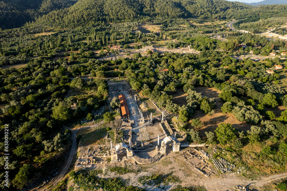 Stratonikeia Ancient City. Stratonikeia, in Muğla; It is in Eskihisar