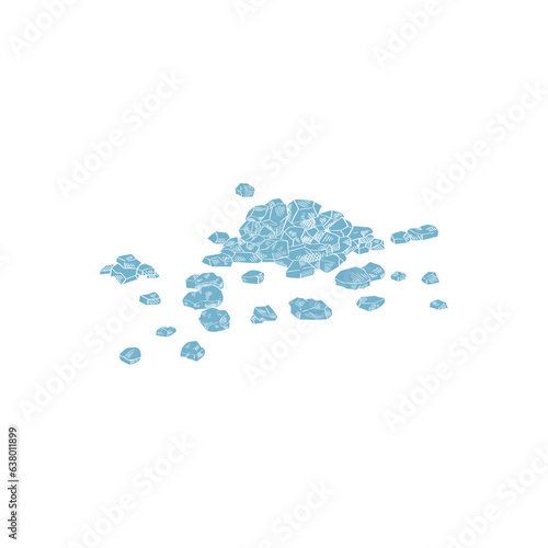 Large pile of sea salt. Blue salt or sugar crystals for packing candles or soap