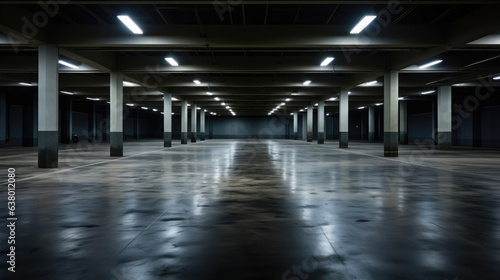 Urban Void: Unoccupied Underground Mall Parking