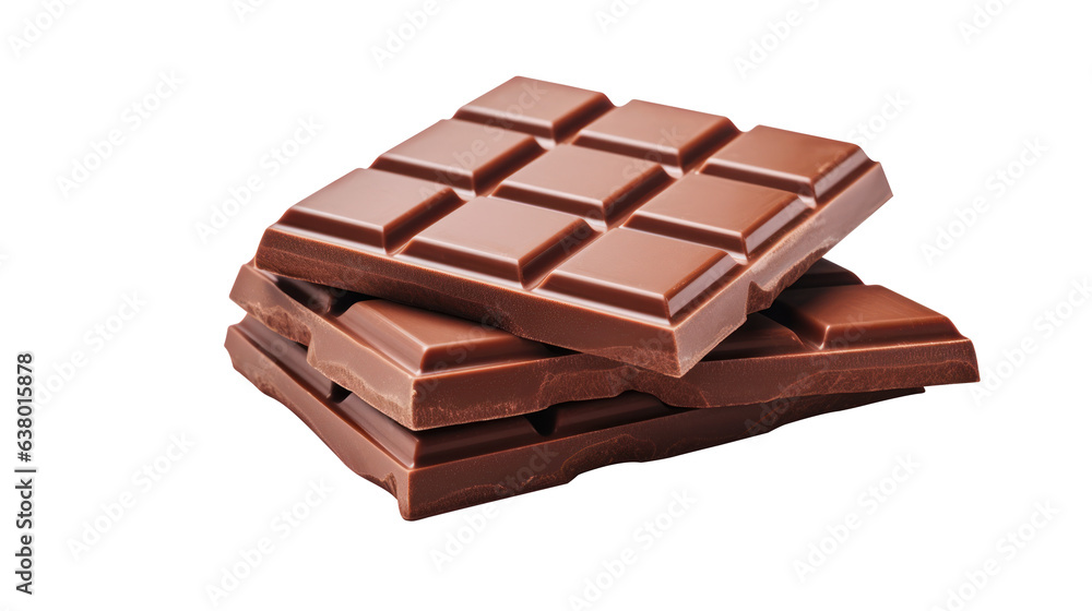 bar of chocolate milk chocolate squares isolated bar of chocolate milk chocolate squares isolated
