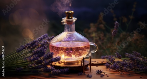 Distillation of lavender essential oil and hydrolate