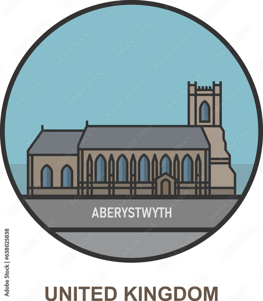 Aberystwyth. Cities and towns in United Kingdom