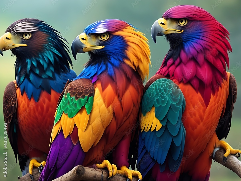 Colorful Eagle Bids