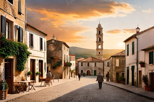 The Molise village of Larino, Italy. photo