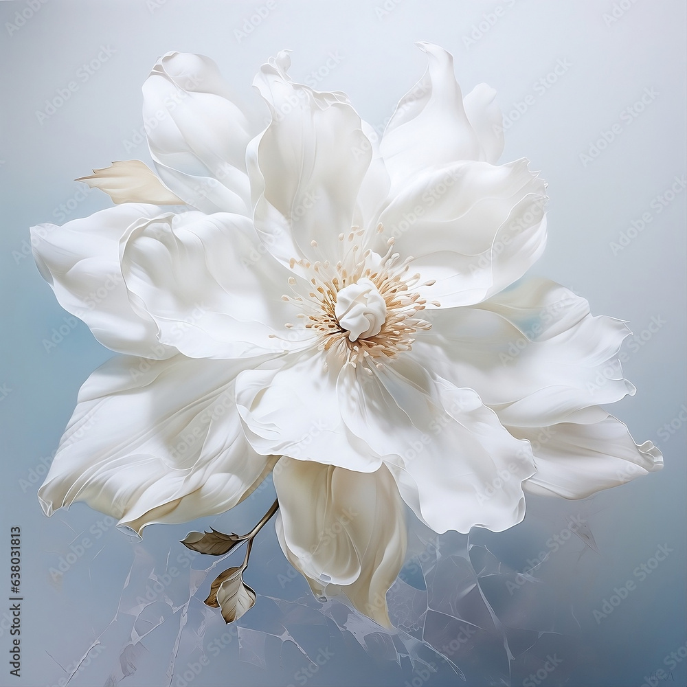Flor blanca elegante
