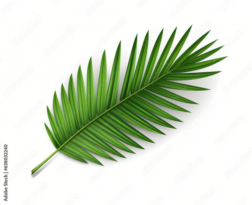 Obraz premium Green palm leaf isolated
