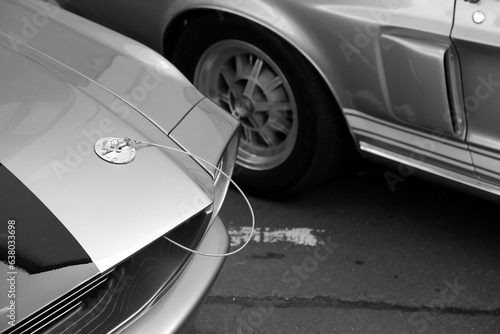 Canvastavla Amerikanisches Achtzylinder Coupé, Sportwagen und Muscle Car der späten Sechzige