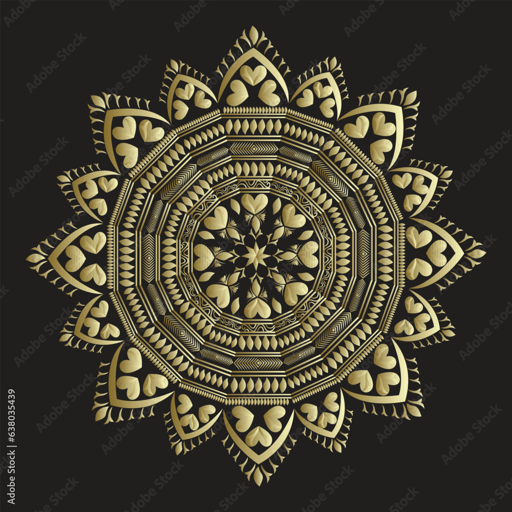 mandala background design with ornament