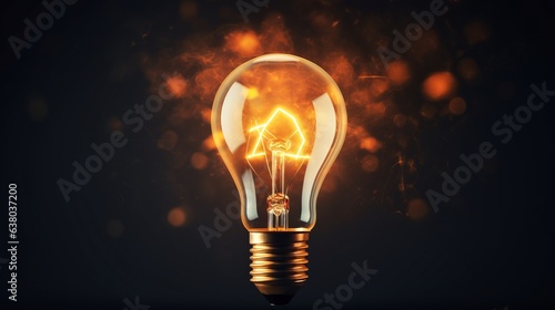 Light bulb abstract idea search concept