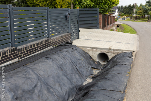 Safe and professional backyard drainage ditch, Protection against flowing water