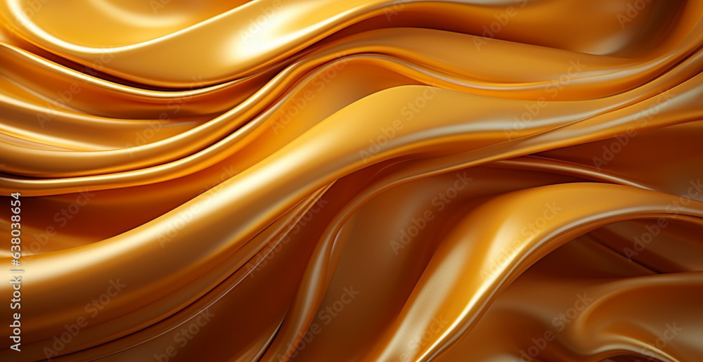 Fototapeta premium Golden Wave Background