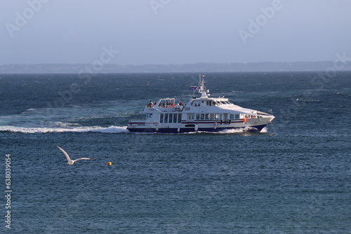 passengers in the ferry boat