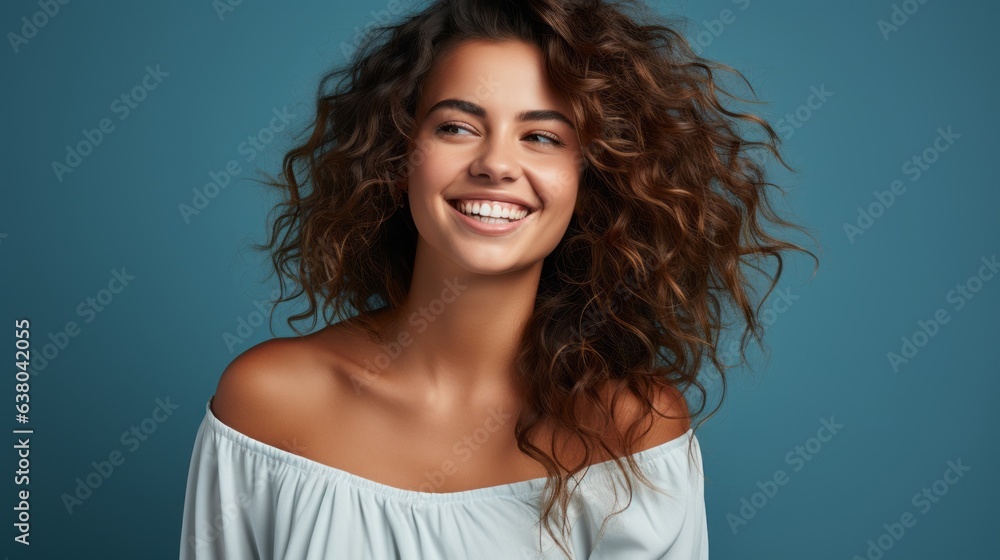 an elegant woman smiling at the camera. an elegant woman smiling at the camera.