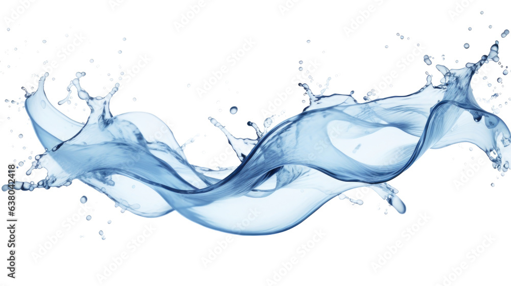 custom made wallpaper toronto digitalWater splashes and drops isolated on white background. Abstract background with blue water wave