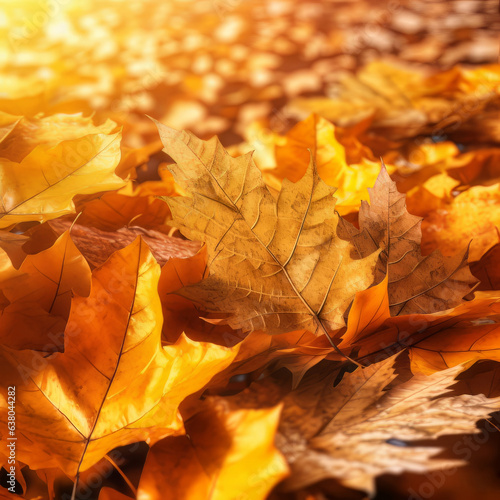 Sun-Kissed Autumn Foliage: Nature's Golden Palette