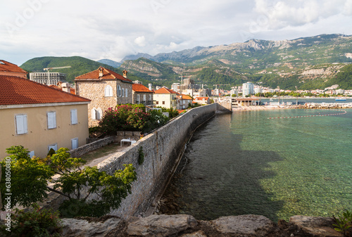 Old town of Buddha on a sunny day. Budva, Montenegro