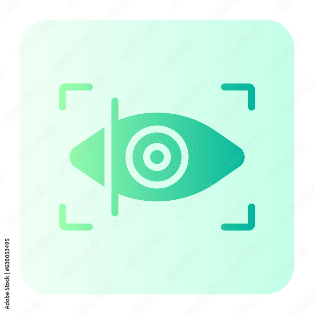 eye scan gradient icon eye scan gradient icon