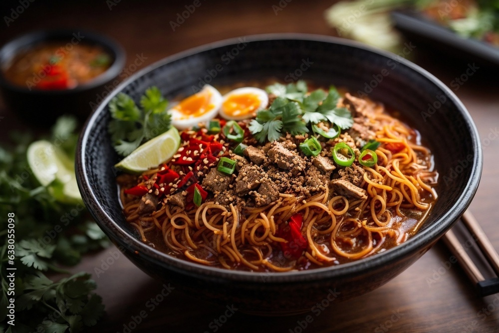 Tempting Hot Spicy Noodles Generative AI Tempting Hot Spicy Noodles Generative AI