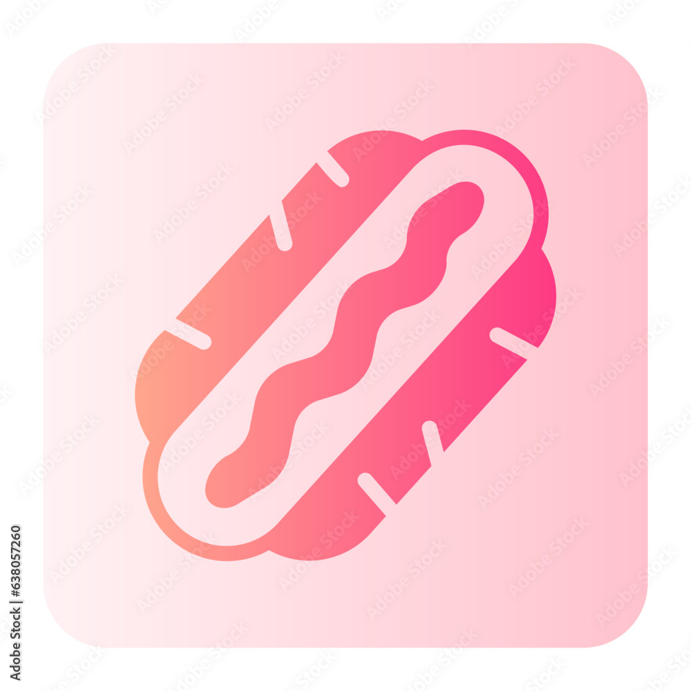 hot dog gradient icon hot dog gradient icon