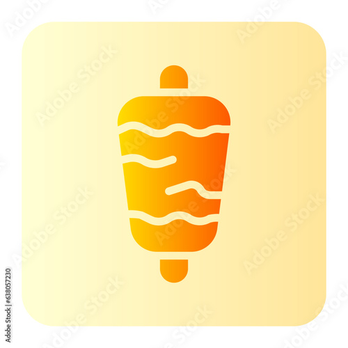 doner kebab gradient icon