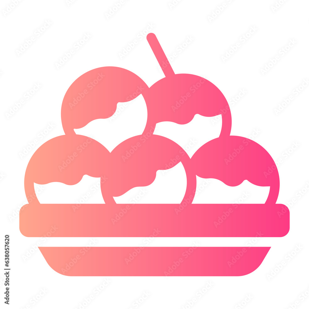 takoyaki gradient icon