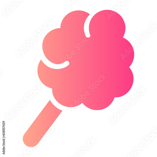 cotton candy gradient icon