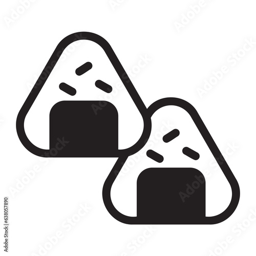 onigiri glyph icon