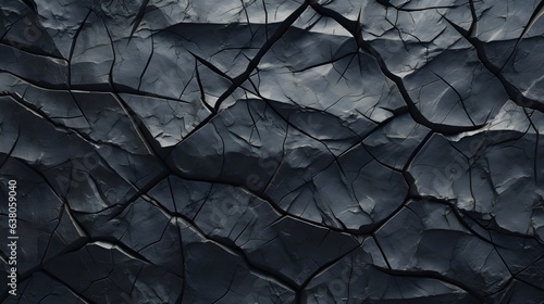 texture craquelure noire, généré par IA