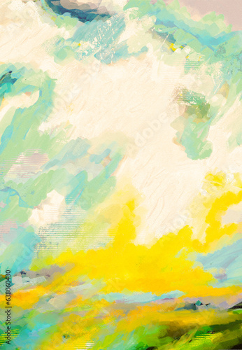 Impressionistic Illuminated Sunrise or Sunset-Digital Painting, Illustration, Design, Art, Artwork, Background, Backdrop, border, Flier, Poster, Social Media Post, Ad, Publications, invitation, poster