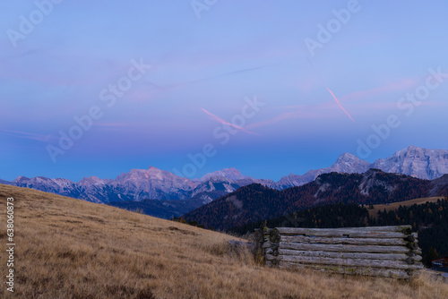 Peitlerkofel Mountain, Dolomiti near San Martin De Tor, South Tyrol, Italy photo