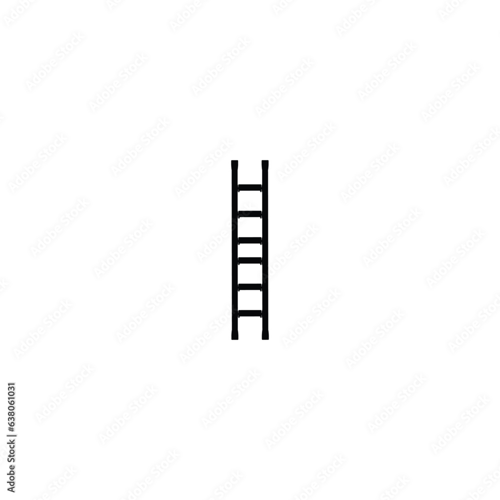 Ladder icon. Simple style Ladder poster background symbol. Ladder brand logo design element. Ladder t-shirt printing. Vector for sticker. Ladder icon. Simple style Ladder poster background symbol. Ladder brand logo design element. Ladder t-shirt printing. Vector for sticker.