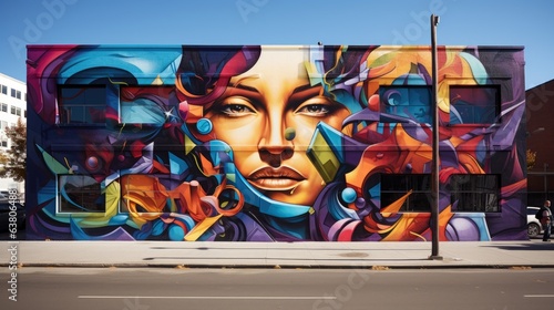 World of Street Art, where vibrant and captivating murals decorate the city walls, serving as a vibrant reflection of the city's artistic spirit and creative energy. Generative AI © piai