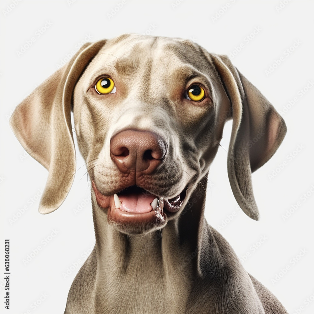 Close up portrait of a dog