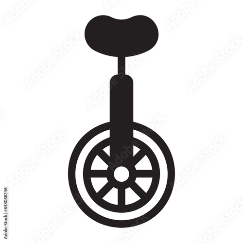 monocycle glyph icon