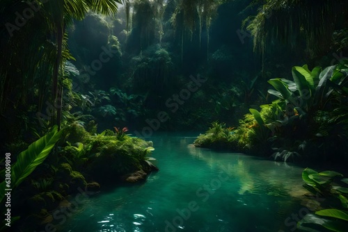waterfall in jungle © Jigxa