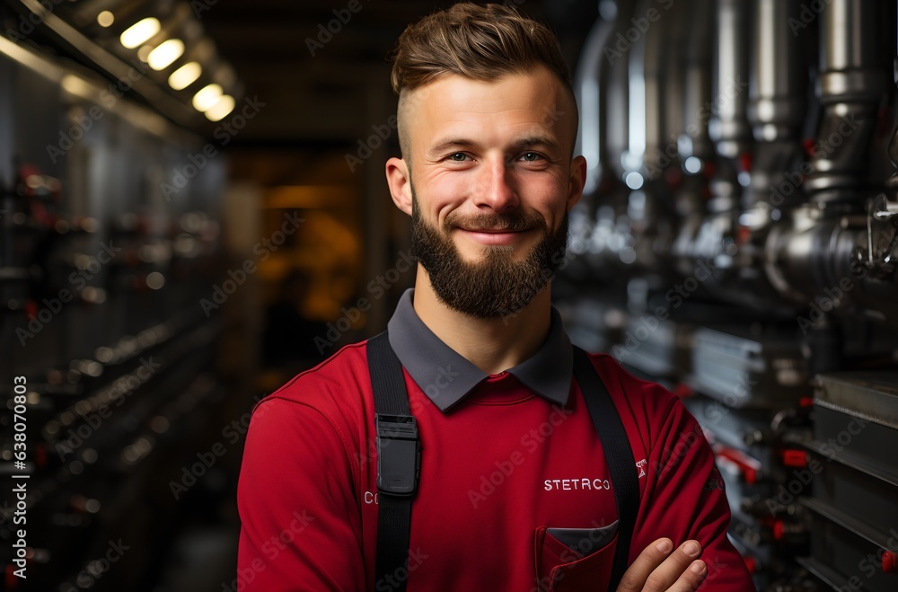 A man at work, generative AI