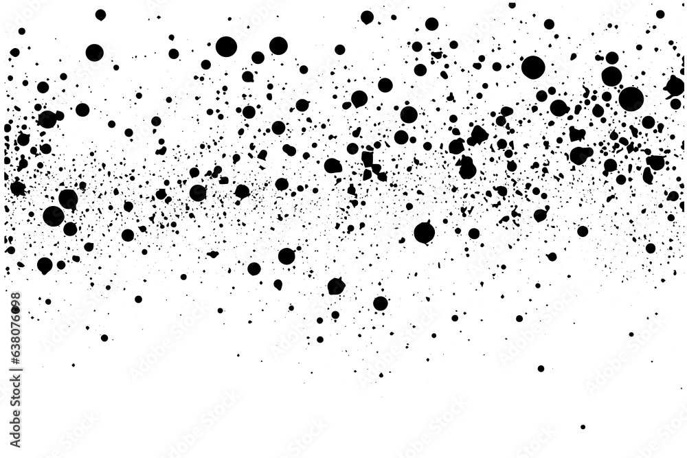 Fototapeta premium Gritty gravel texture. Gradient halftone overlay backdrop. Monochrome abstract splattered design vector background.