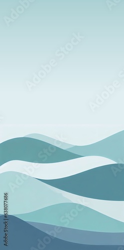 Wallpaper of sea waves on the beach