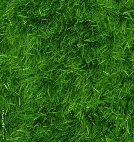 Green wall and green background of artificial grass designed for outdoor sports and business related to sports. SEAMLESS PATTERN. SEAMLESS WALLPAPER. Created with Generative AI technology.