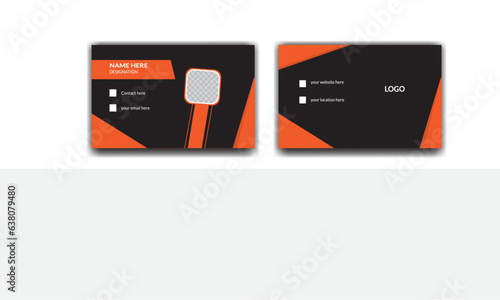 Modern Creative And Clean Business Card Design Template, Visiting Card with double sided design