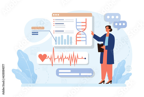 Healthtech. Innovative diagnosis and treatment methodics. Telemedicine
