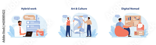 Modern wellbeing practice set. Slow, mindfull and sustainable living.