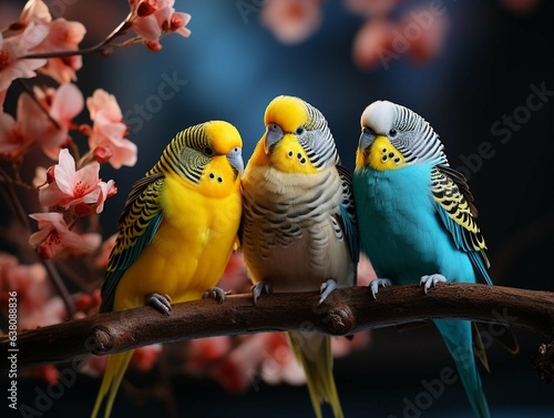 Lovebirds created with artificial intelligence