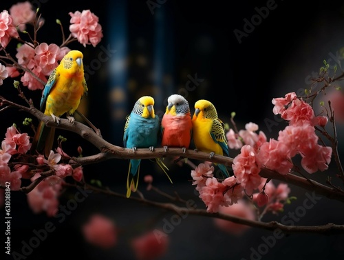 Lovebirds created with artificial intelligence