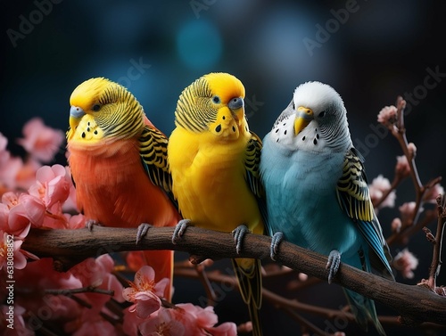 Lovebirds created with artificial intelligence