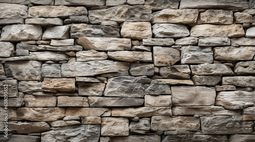 Macro Close-Up Of Weathered Stone Wall