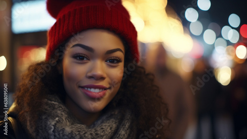 Young adult woman smiling h...